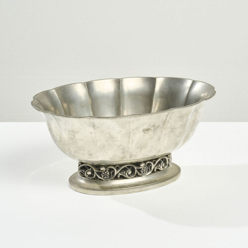 A Danish Art Deco Pewter Bowl by Just Andersen