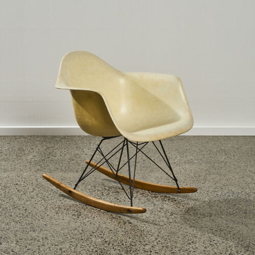 A Charles and Ray Eames 'RAR' Rocking Chair