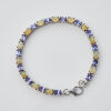 Silver Opal and Tanzanite Bracelet