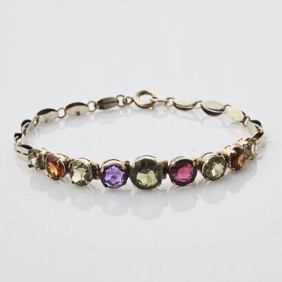 Multi-Gemstone Bracelet