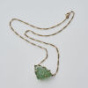 9ct Beryl and Diamond Necklace