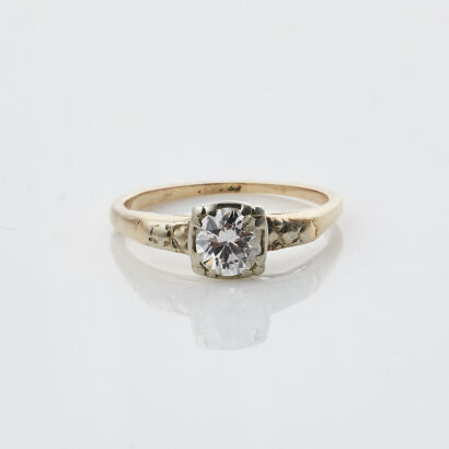 14ct Diamond Solitaire Ring