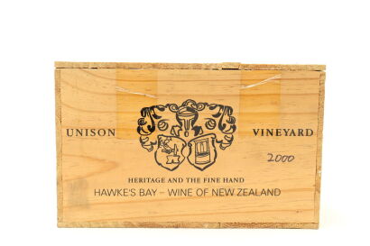 (6) 2000 Unison Vineyard Merlot - Cabernet Sauvignon - Syrah, Gimblett Gravels