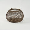 A Rattan Core Hand Woven Round Basket - 2