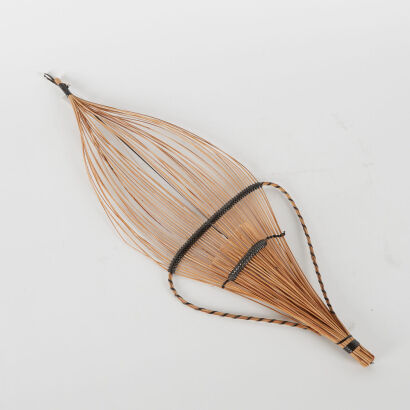 A Vintage Woven Rattan Wall Hanging C.1960