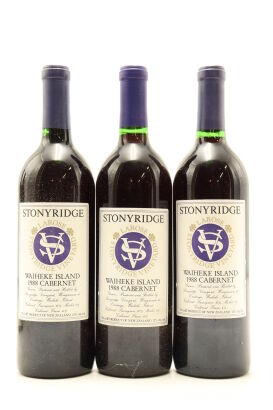 (3) 1988 Stonyridge Vineyard Larose, Waiheke Island