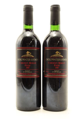 (2) 1987 Goldwater Estate Cabernet merlot Franc, Waiheke Island