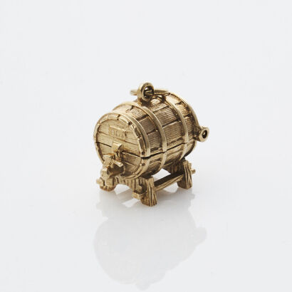 9ct Barrel Charm