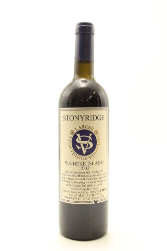 (1) 2002 Stonyridge Vineyard Larose, Waiheke Island