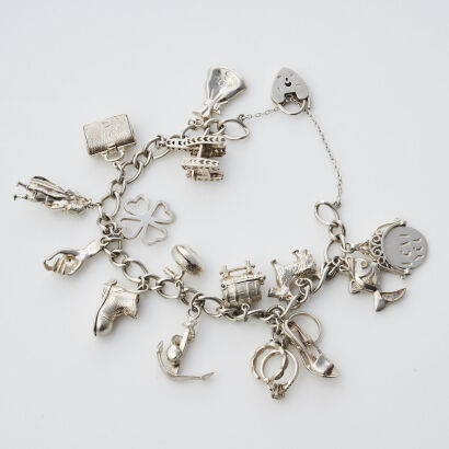 Silver Charm Bracelet