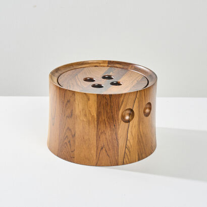 A Rare 1960s Rosewood Ice Bucket by Richard Nissen