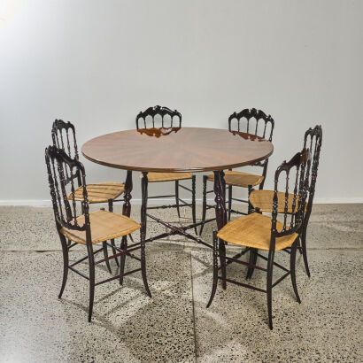 A Dining Suite by Giuseppe Gaetano Descalzi for Chiavari