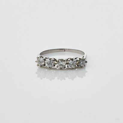 Platinum Diamond Coronet Ring