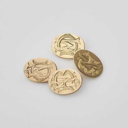 15ct Antique Cufflinks