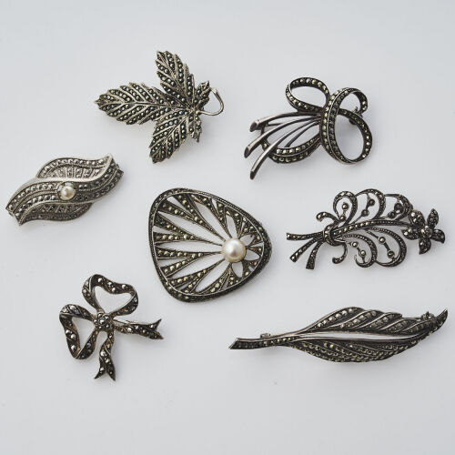 Assorted Silver Brooches