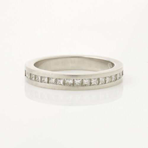 Platinum, Princess Cut, .50ct Diamond Channel set Band