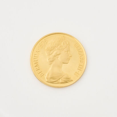 1975, 100 Dollars, Bermuda Gold Coin