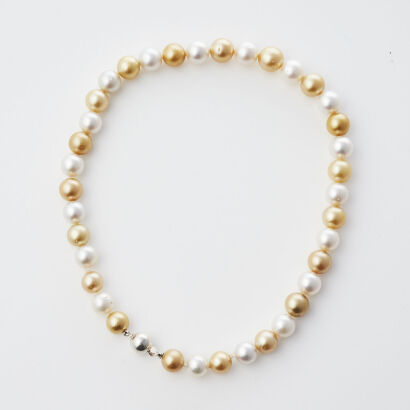 Yellow and White Pearl Strand