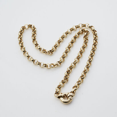 9ct Belcher Link Necklace