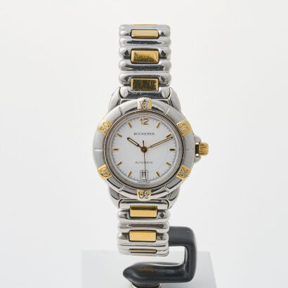 Ladies, Bucherer, 32mm Stainless Steel/Yellow Gold Plated, Quartz Wristwatch