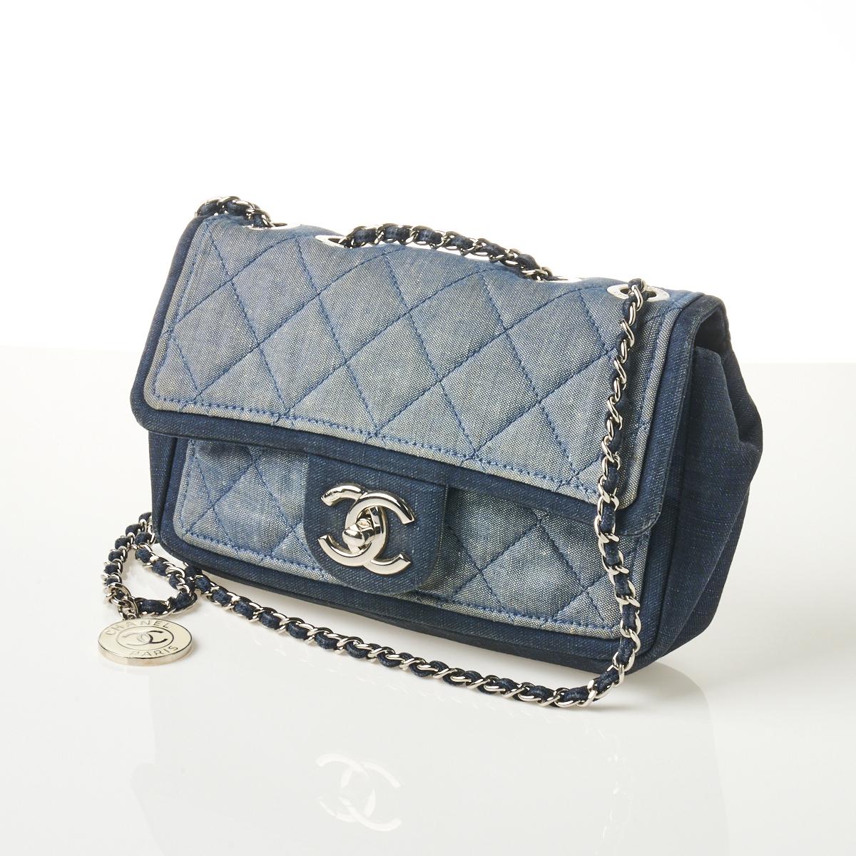 Chanel Medallion Denim CC Flap Bag