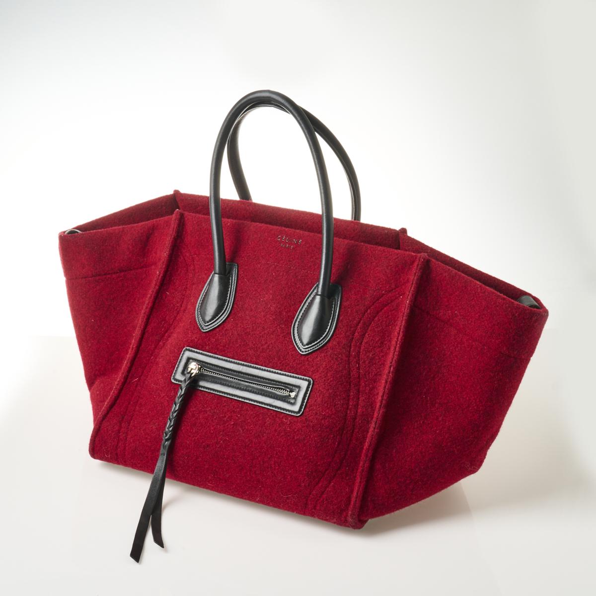 Luggage phantom leather handbag Celine Grey in Leather - 40202552