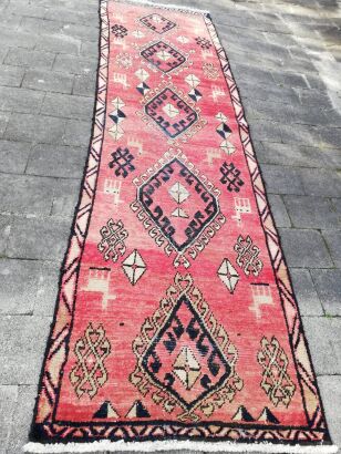 An All Wool Hand Knotted Persian Runner