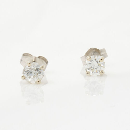 14ct White Gold, .58ct Diamond Stud Earrings