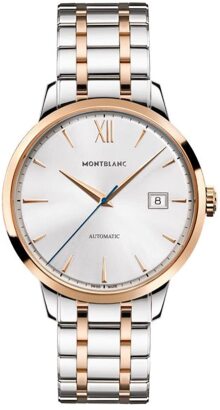 Montblanc, Heritage Spirit, Automatic Steel and Gold Wristwatch, $9,470 RRP