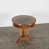 An Oak Hand Painted Side Table with A Pillar Base - 2