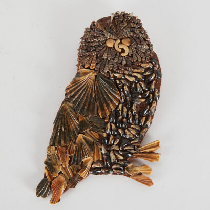 A Shell Art Owl