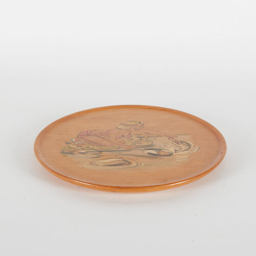 A Hand Painted Plate By K.E.Cuthbertson Whanganui