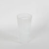 A White Swirl Frosted Glass Vase - 2