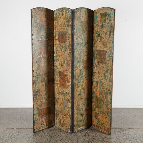 A Collaged Fronted Room Divider