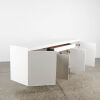 A White Sleigh Base Contemporary Sideboard - 2