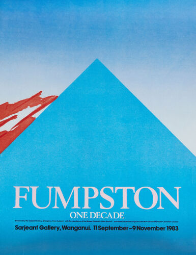 An Original Fumpston One Decade Sarjeant Gallery 1983 Exhibition Poster