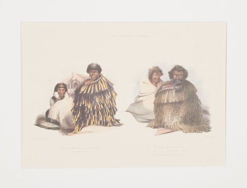 GEORGE FRENCH ANGAS Plate 37 To Hgaporutu, And His Wife, Rine From The New Zealanders illustrated 1847