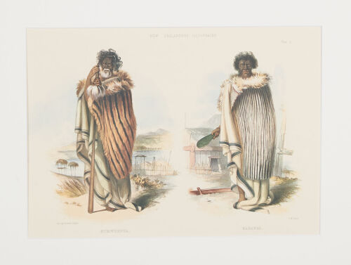 GEORGE FRENCH ANGAS Plate 51 Muriwhenua And Kahawai From The New Zealanders illustrated 1847
