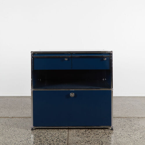 A Double Drawer Unit By USM Haller