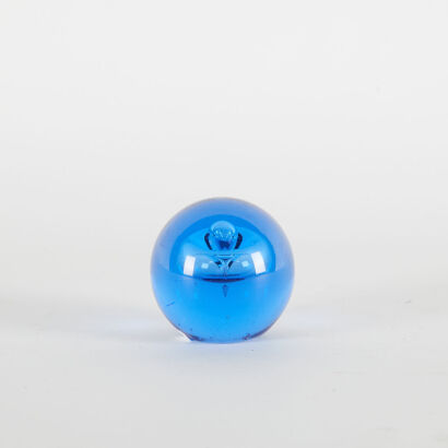 A Murano Style Blue Glass Paperweight