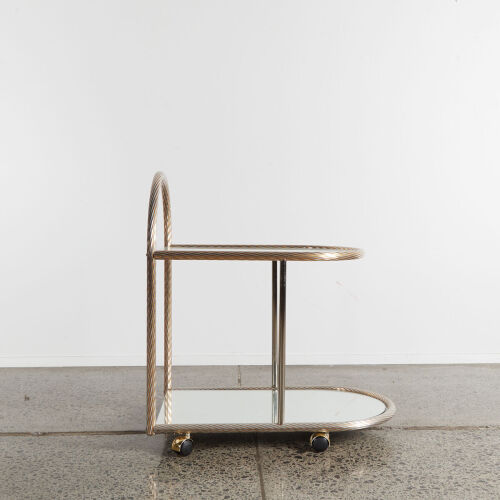 A Seventies French Hollywood Regency Bar Cart