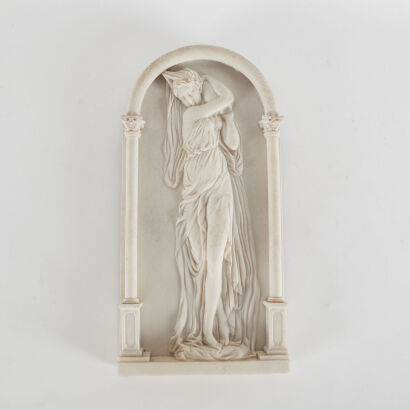 A Crushed Marble Classical Plaque