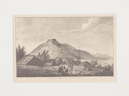 Pa in Queen Charlotte Sound. Etching