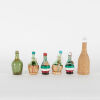 A Collection Of Six Miniature Italian Wine Bottles