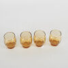 A Collection Of Four Amber Glass Tumblers - 2