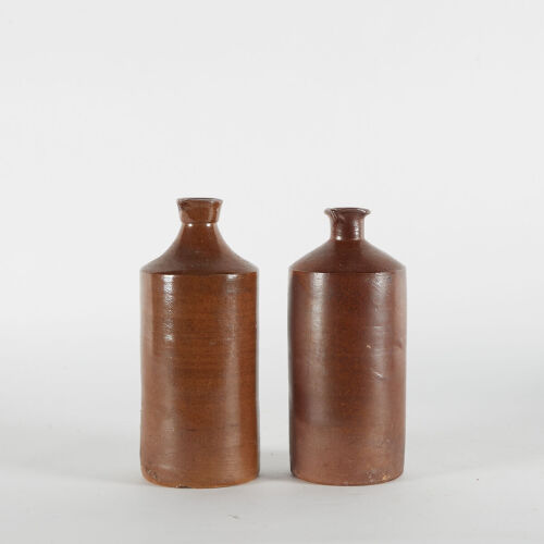 A Pair Of English Stoneware Ink Crocks