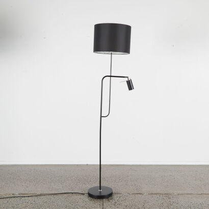 A Contemporary Floor Standing Lamp With A Reading Lamp