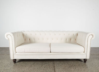 A Contemporary Roll Arm Sofa