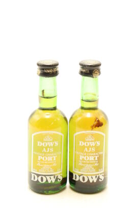 (2) Dow's AJS Vintage Character Port Miniature, Portugal, 20% ABV, 50ml