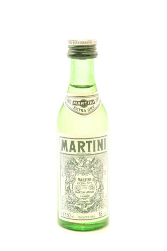 (1) Martini & Rossi Extra Dry Vermouth Miniature, Italy, 18% ABV, 50ml